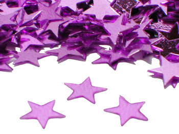 Star Confetti, Pink 1/4